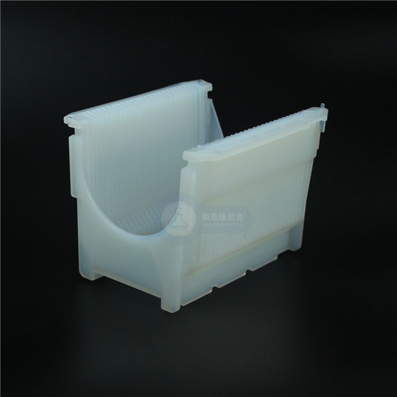 PFA花籃25寸6寸150mm硅片4寸清洗花籃蝕刻機(jī)耐腐蝕承接架可定制